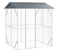 vidaXL Gabbia per uccelli Antracite 215 x 208 x 247 cm