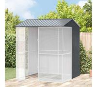 vidaXL Gabbia per uccelli Antracite 215 x 210 x 247 cm Acciaio zincato