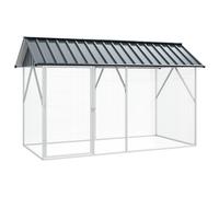 vidaXL Gabbia per uccelli Antracite 227 x 112 x 141 cm