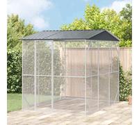 vidaXL Gabbia per uccelli Antracite 227 x 310 x 247 cm
