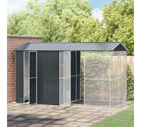 vidaXL Gabbia per uccelli Antracite 430 x 208 x 247 cm Acciaio zincato