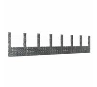 vidaXL Gabbione a U con 8 Pali in Ferro 860x20x200 cm