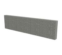 vidaXL Gabbione con Copertura in Acciaio Zincato 600x30x150 cm