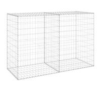 vidaXL Gabbione con Copertura in Acciaio Zincato 150x60x100 cm