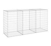 vidaXL Gabbione con Copertura in Acciaio Zincato 200x60x100 cm