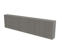 vidaXL Gabbione con Copertura in Acciaio Zincato 600x50x150 cm