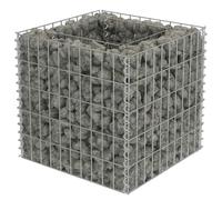 vidaXL Gabbione Letto Rialzato in Acciaio Zincato 50x50x50 cm