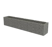Gabbione letto rialzato in acciaio zincato 540x90x100 cm