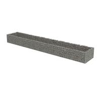 vidaXL Gabbione con Letto Rialzato in Acciaio Zincato 540x90x50 cm Recinzione