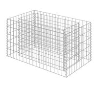 vidaXL Gabbione Letto Rialzato in Acciaio Zincato 90x50x50 cm