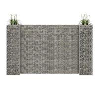 Gabbione fioriera ad "h" in filo di acciaio 260x40x150 cm