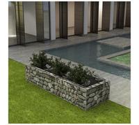 vidaXL Gabbione Letto Rialzato da Giardino in Acciaio 270x90x50 cm