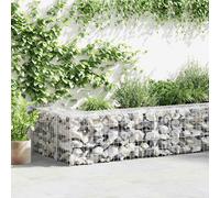vidaXL Gabbione in Acciaio Zincato con Copertura 900 x 50 x 50 cm