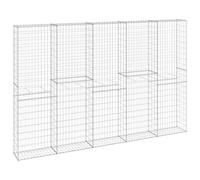 vidaXL Gabbione in Acciaio Zincato Coperto 300x30x200 cm