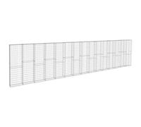 vidaXL Gabbione con Copertura in Acciaio Zincato 900x50x200 cm