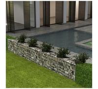 VIDAXL - Gabbione in Rete / Fioriera / Orto Rialzato Acciaio 300x30x50 cm