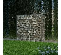 vidaXL Gabbione Rete Metallica Acciaio 100x50x100cm Canestro a Parete Giardino