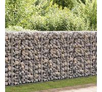 vidaXL Gabbione Rete Metallica Acciaio 100x50x100cm Canestro a Parete Giardino