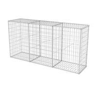 vidaXL Gabbione in Rete in Acciaio Zincato 200x50x100 cm