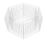 vidaXL Gabbione Letto Rialzato Esagonale in Acciaio 100x90x50 cm Recinzione
