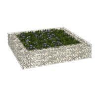 vidaXL Gabbione Letto Rialzato in Acciaio Zincato 100x100x20 cm