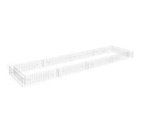 vidaXL Gabbione Letto Rialzato in Acciaio Zincato 400x100x20 cm