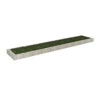 vidaXL Gabbione Letto Rialzato in Acciaio Zincato 500x100x20 cm