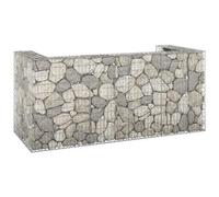 vidaXL Gabbione per Bidoni in Acciaio Zincato 254x100x110 cm