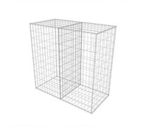 vidaXL Gabbione Rete Metallica Acciaio 100x50x100cm Canestro a Parete Giardino