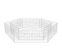 vidaXL Gabbione Letto Rialzato Esagonale 200x173x40 cm Recinzione Giardino