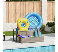 vidaXL Galleggiante a Bordo Piscina Grigio Chiaro 110x100x57 cm