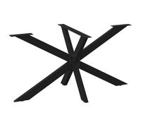 vidaXL Tavolo da Pranzo con Gamba a Forma di Ragno Nero Acciaio, gamba del tavolo, gamba del tavolo in metallo, gamba della mobilia