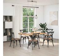 vidaXL Gamba per Tavolo da Pranzo a Ragno Antracite 85x85x(72-73) cm