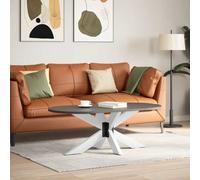 vidaXL Gamba tavolino da caffè a forma di ragno bianca 98x58x(42-43)cm