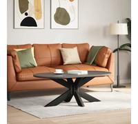 vidaXL Gamba tavolino da caffè a forma di ragno nera 98x58x(42-43) cm