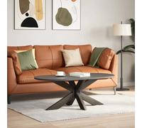 vidaXL Gamba tavolino da caffè a forma di ragno nera 98x58x(42-43) cm