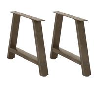 vidaXL Gambe per tavolino da caffè a forma di A, in acciaio, 60 x 42-43 cm