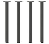 vidaXL Gambe per tavolo consolle 4 pz Antracite 72-74 cm Acciaio