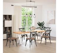 vidaXL Gambe per tavolo da pranzo forma X 2 pz bianche 50x(72-73) cm
