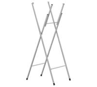 VidaXL Gambe Pieghevoli per Tavolo da Bar Argento 45x53x108 cm Acciaio