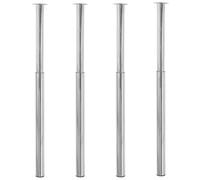 vidaXL Gambe Telescopiche per Tavolo 4 pz Cromate 710-1100 mm