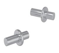 vidaXL Gancio per Mensola 2 pcs Argento 8,6 x 8,6 x 14,6 mm Acciaio, Contenitore cilindrico, efficiente per conservare liquidi, progettato per usi vari, costruito secondo gli standard del settore da