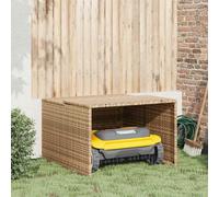 vidaXL Garage per Robot Tosaerba Beige 86x90x52/57 cm in Polyrattan
