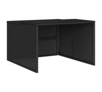 vidaXL Garage per Robot Tosaerba Nero 86x90x52/57 cm in Polyrattan