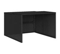 Garage per Robot Tosaerba Nero 86x90x52/57 cm in Polyrattan