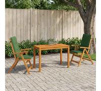 vidaXL Garden Dining Set Naturale Legno di Acacia Massello