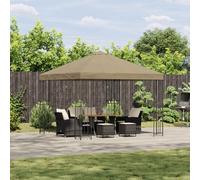 vidaXL Gazebo 3 x 3 m Beige Poliestere e Acciaio 190 gsm