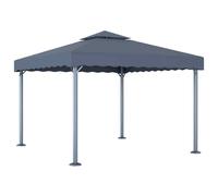vidaXL Gazebo 300x300 cm Antracite Alluminio