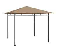vidaXL Gazebo 3x3x2,7 m Grigio Talpa 180 g/m²