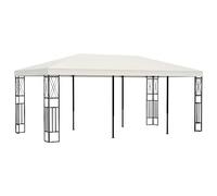 Gazebo 3x6 m crema in tessuto